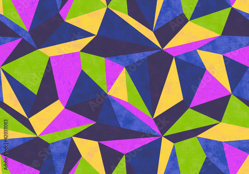 vintage geometric polygon pattern