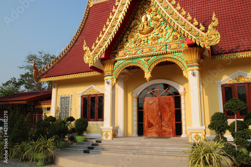 buddhist temple  Wat Sisakhet  in vientiane  laos 