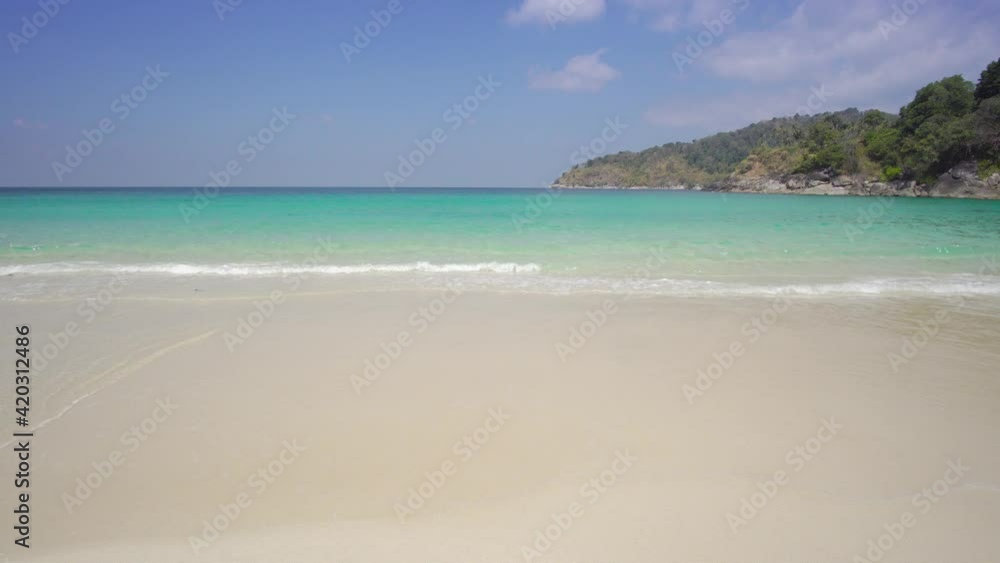 Nature Video . Phuket beach sea sand and sky. Landscape view of beach sea in summer day. Beach space area. At Karon Beach, Phuket, Thailand. Nature Video . Phuket beach sea sand and sky. Landscape view of beach sea in summer day. Beach space area. At Karon Beach, Phuket, Thailand.