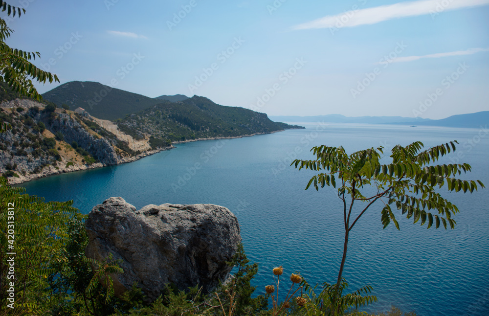 beautiful landscape of the sea coast of Croatia