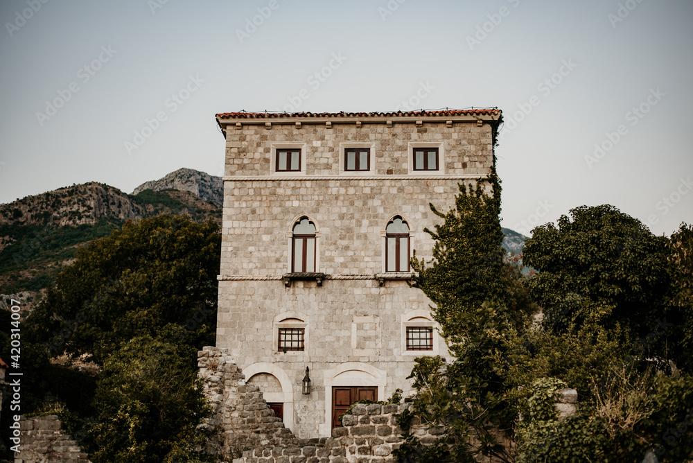old castle in the mountains old castle in the mountains