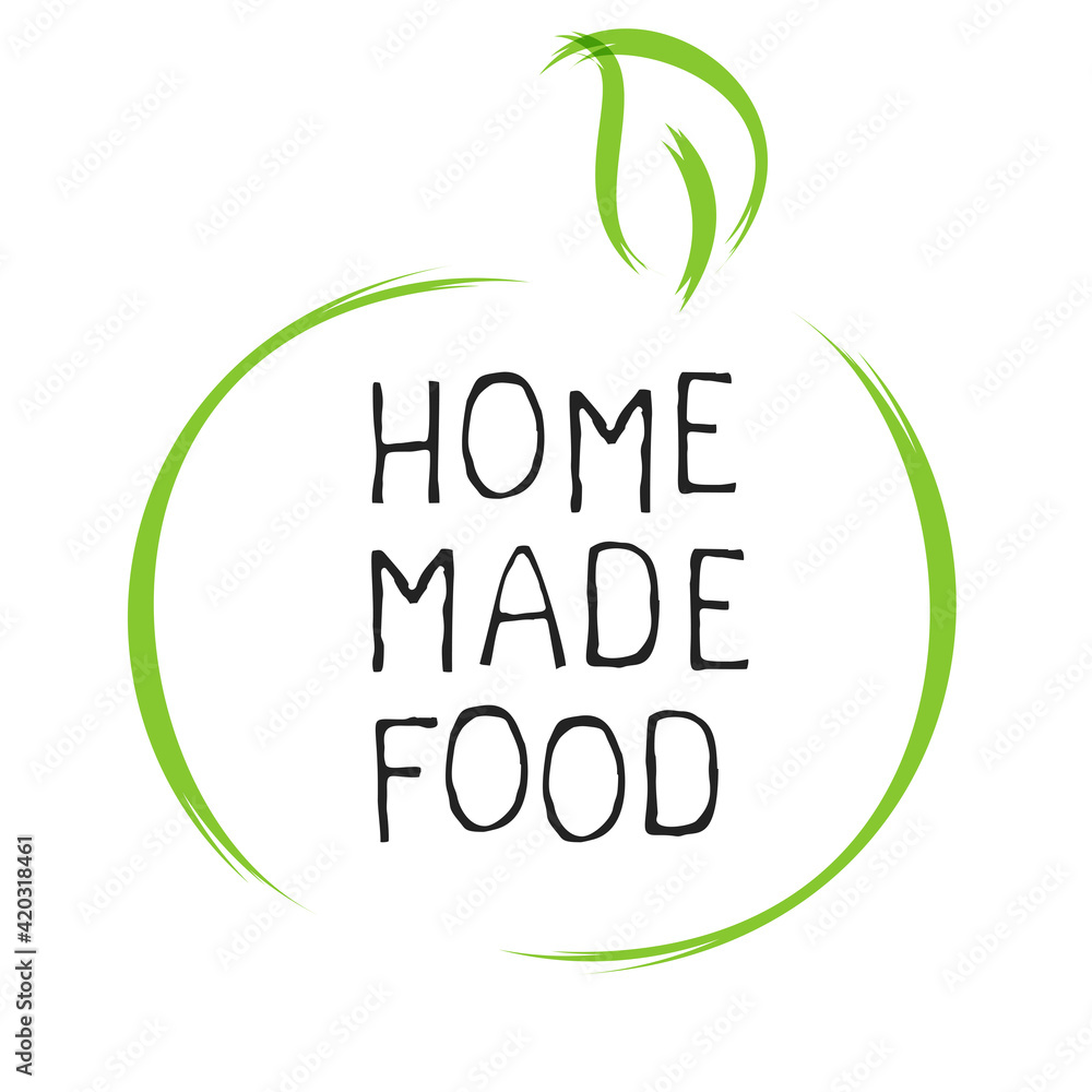 Fototapeta premium Home made food label and high quality product badges. Bio Organic product Pure healthy Eco food organic, bio and natural product icon. Emblems for cafe, packaging etc. Vector