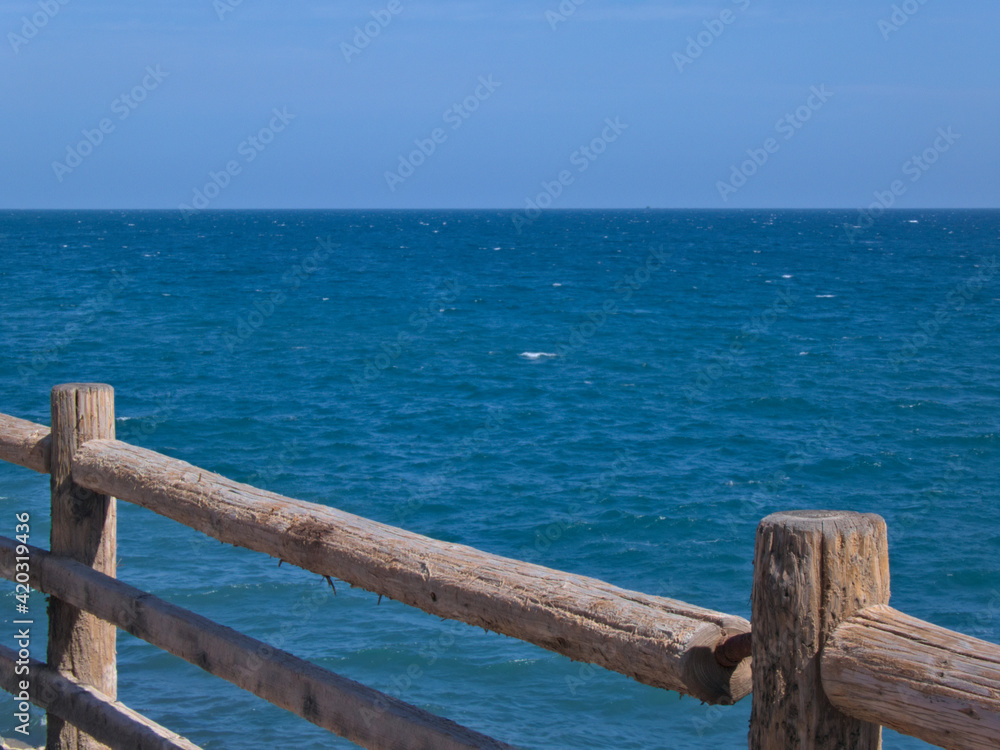 fence on the beach