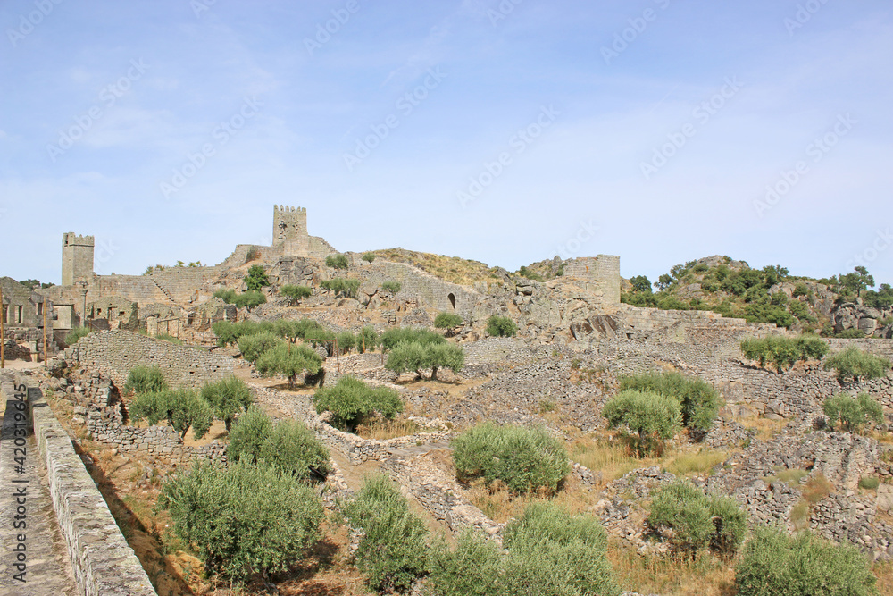 Castle of the ruined village of Marialva, Portugal