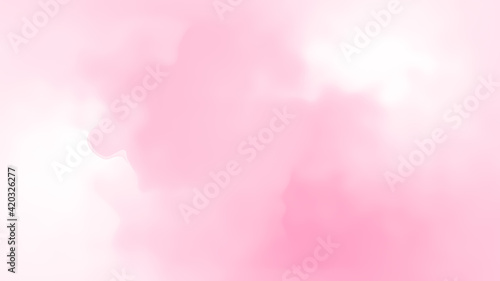 Abstract ping white soft cloud background in pastel colorful gradation.