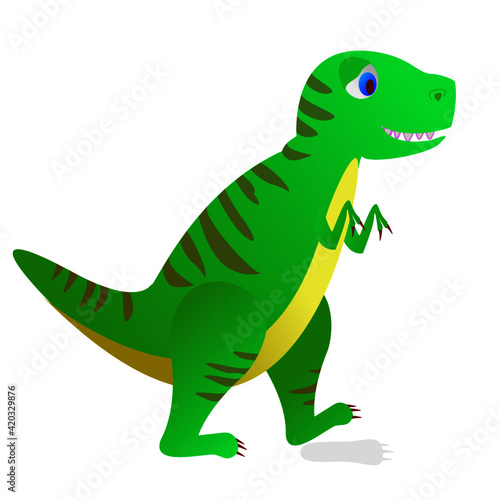 T-Rex icon. Cartoon illustration 