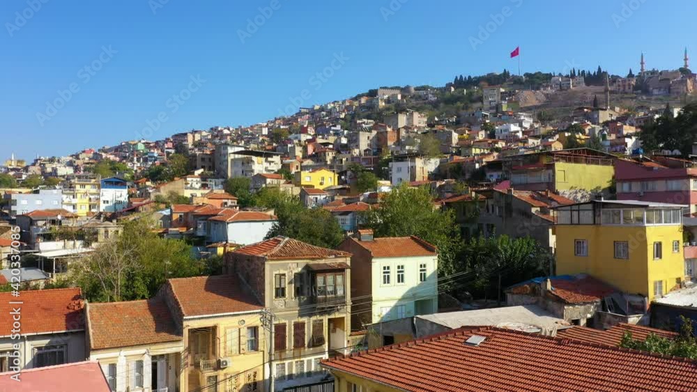 Picturesque European cityscape. Izmir, Turkey.