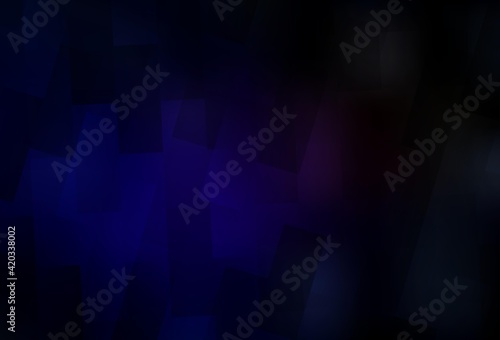 Dark Blue, Red vector background with rectangles.