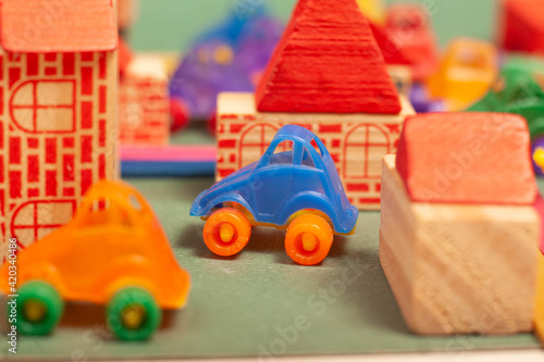 colorful city  toys photo