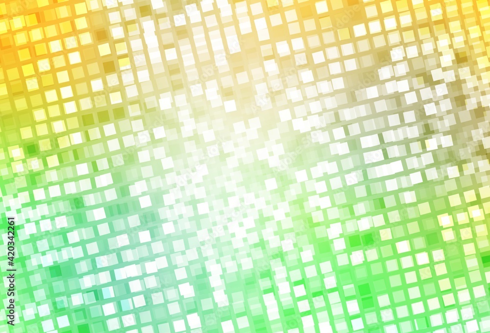 Light Green, Yellow vector background with rectangles. Light Green, Yellow vector background with rectangles.