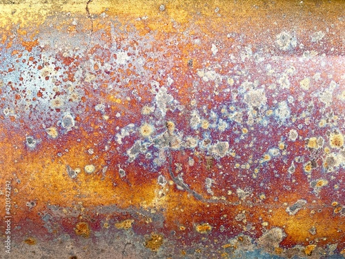 Rusty rough texture background of heavy duty barbecue cover