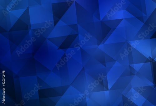 Light BLUE vector polygonal pattern.