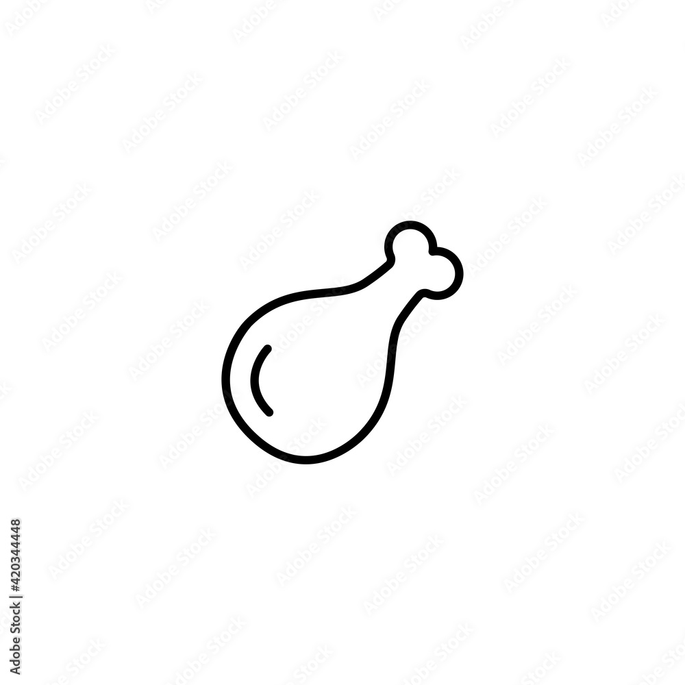Chicken icon vector for web, computer and mobile app Chicken icon vector for web, computer and mobile app