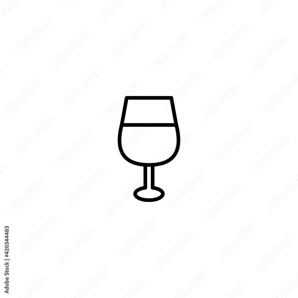 Cocktail icon vector for web, computer and mobile app Cocktail icon vector for web, computer and mobile app
