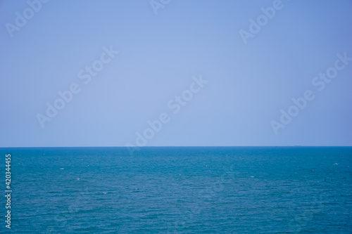 Blue sea in summer.