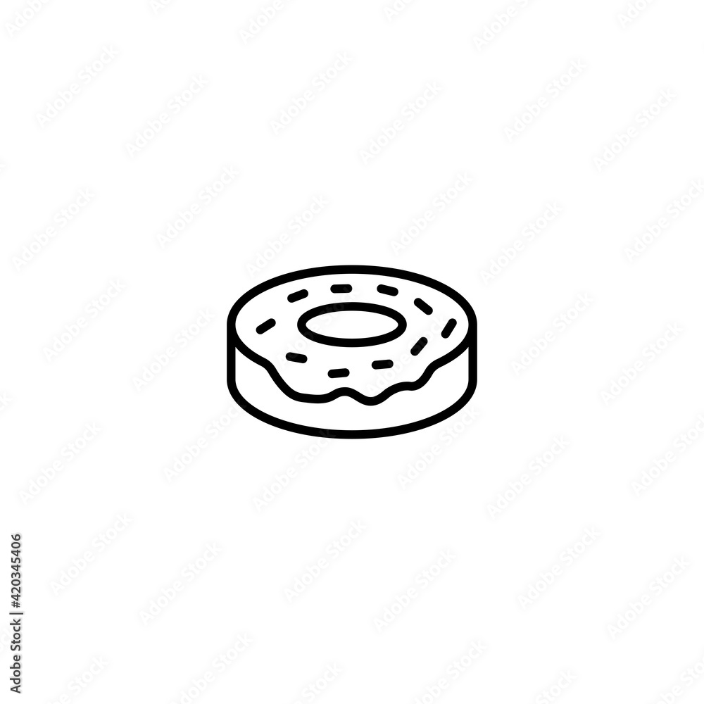 donut icon vector for web, computer and mobile app donut icon vector for web, computer and mobile app
