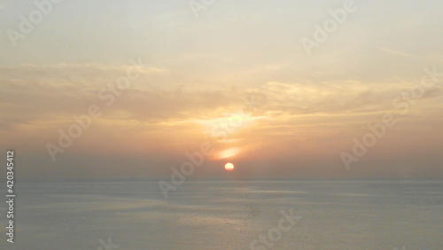 sunset over the sea © David