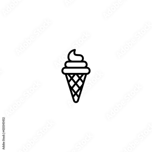 Ice cream icon vector for web, computer and mobile app