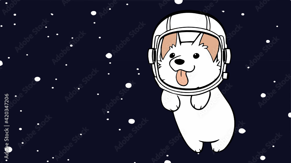 Dog in space