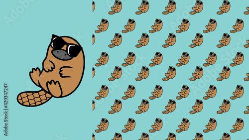Platypus cute sunglasses