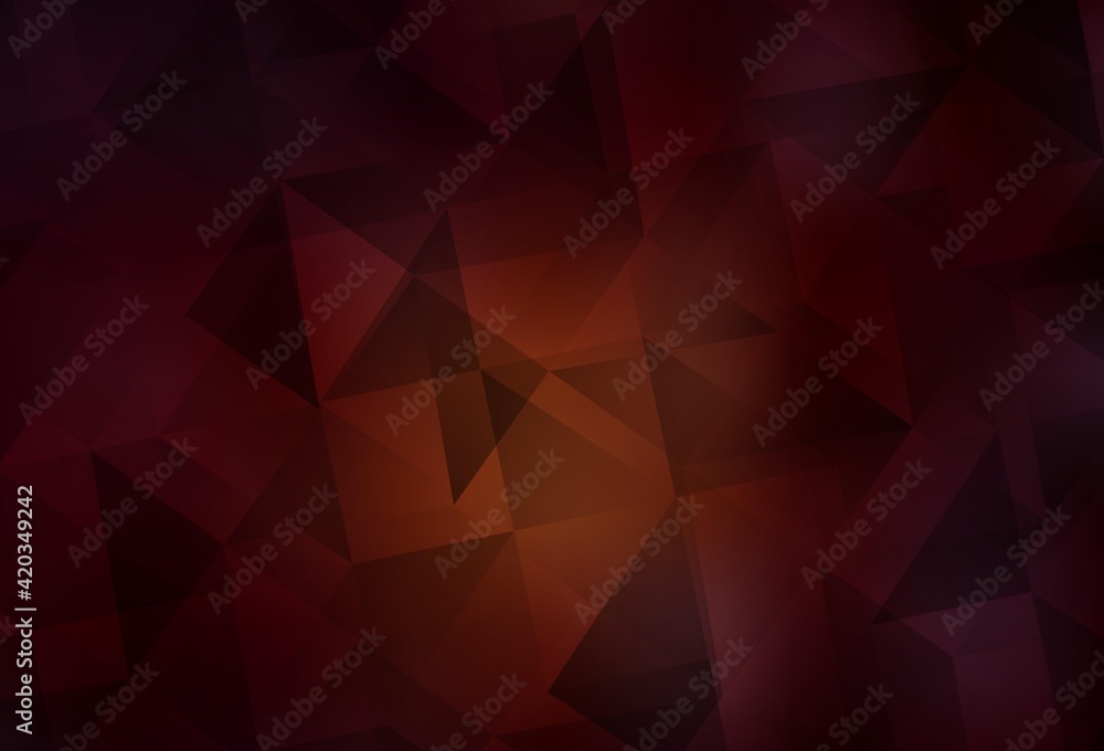 Dark Red vector abstract mosaic pattern. Dark Red vector abstract mosaic pattern.