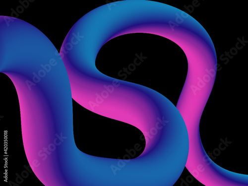 
3d vector of fluid gradient background, premium download

