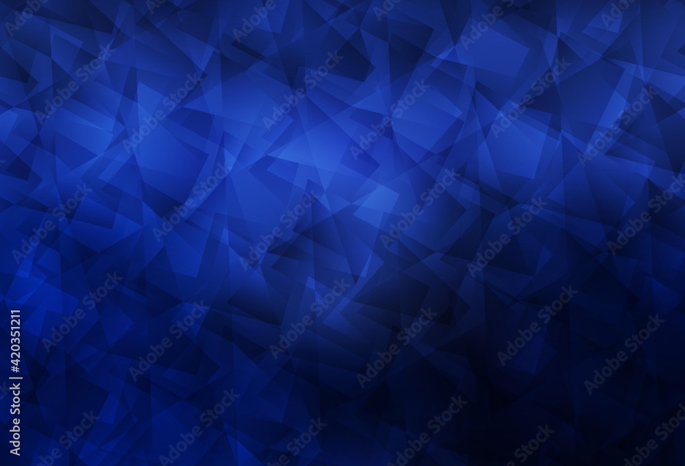 Dark BLUE vector abstract polygonal pattern. Dark BLUE vector abstract polygonal pattern.