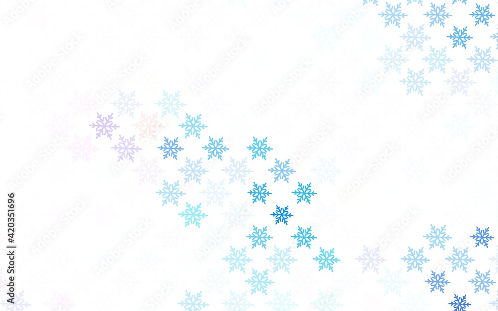 Light Blue, Yellow vector background in Xmas style.