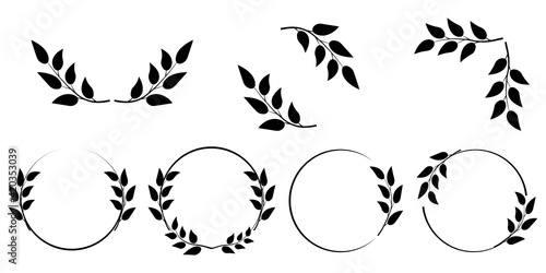 Vector icon. Winner award. Wedding decoration. Retro icon for decoration design. Stock image. EPS 10.