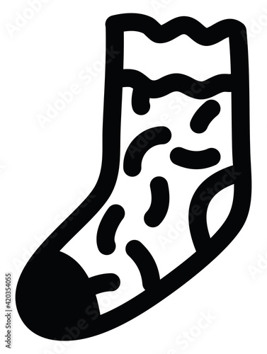 White socks, illustration, vector on a white background