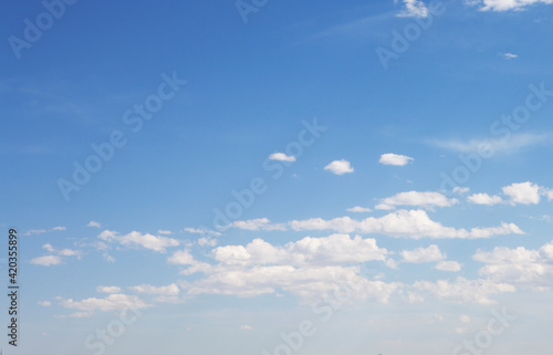 Canvas Print Blue sky and white clouds background material