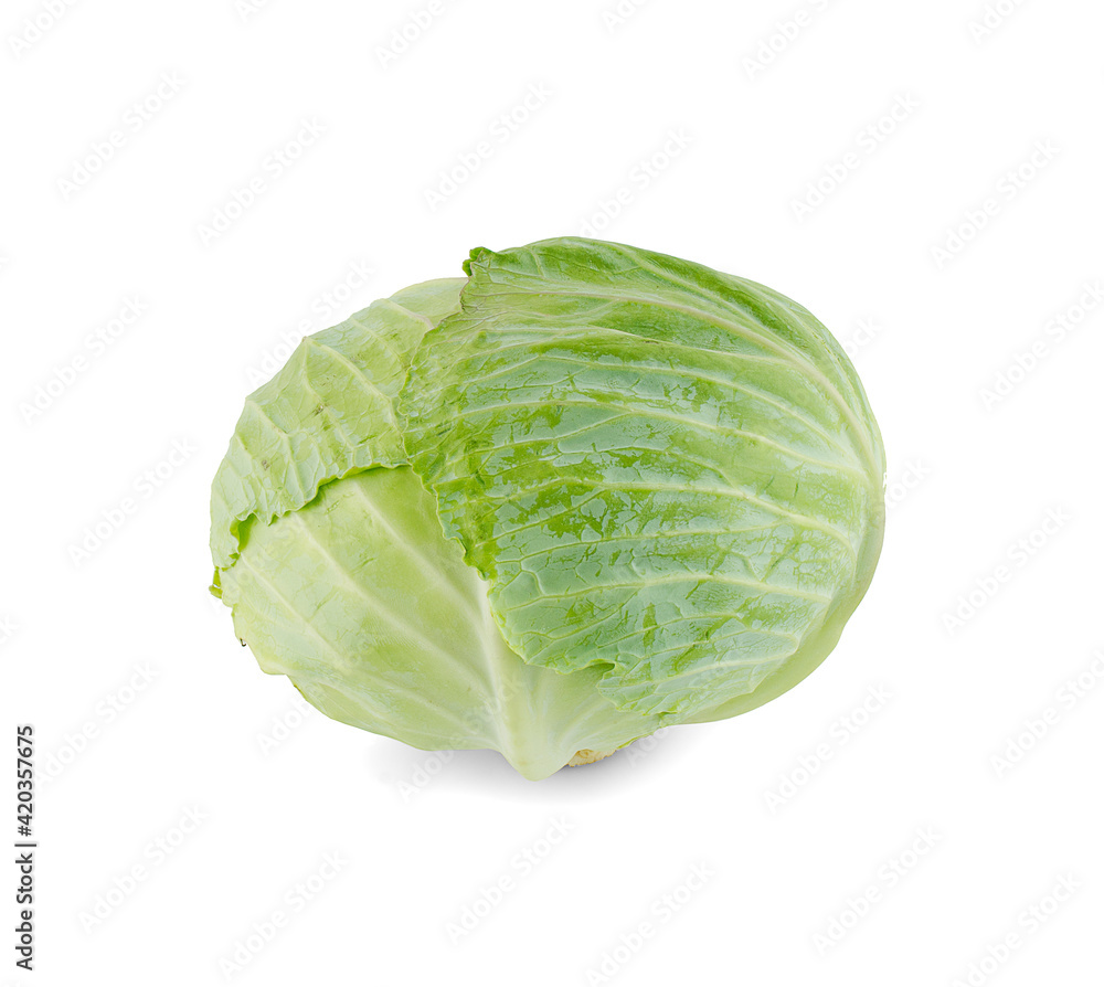 Cabbage isolated on white background. Cabbage isolated on white background.