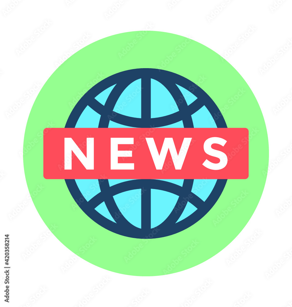 Worldwide News Vector Icon