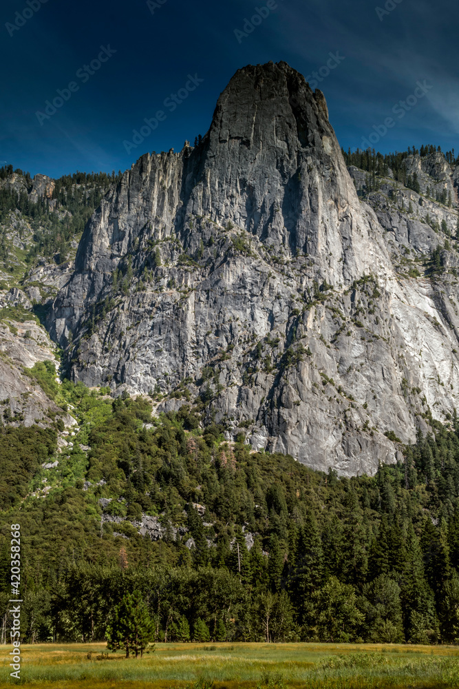 summer landscape photo of Yosemite National park taken from Yosemite valley .