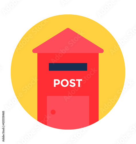 Post Box Vector Icon