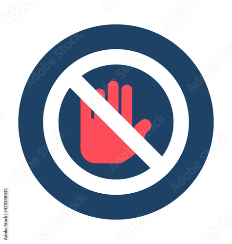 Stop Sign Vector Icon