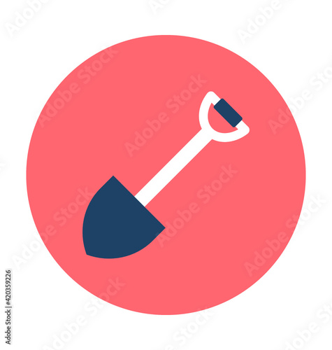 Shovel Vector Icon 