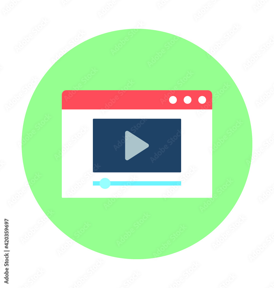 Video Streaming Vector Icon Video Streaming Vector Icon
