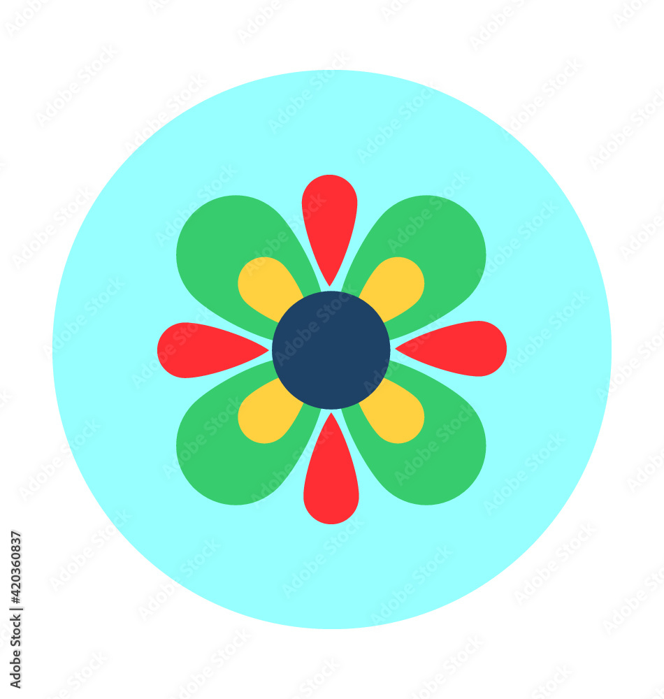 Obraz premium Buttercup Flower Vector Icon