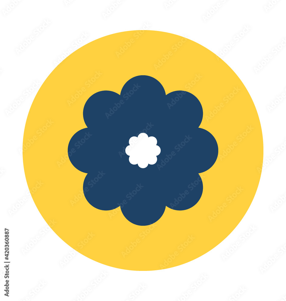Buttercup Flower Vector Icon Buttercup Flower Vector Icon