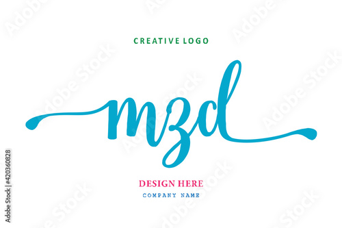 MZD lettering logo is simple, easy to understand and authoritative photo
