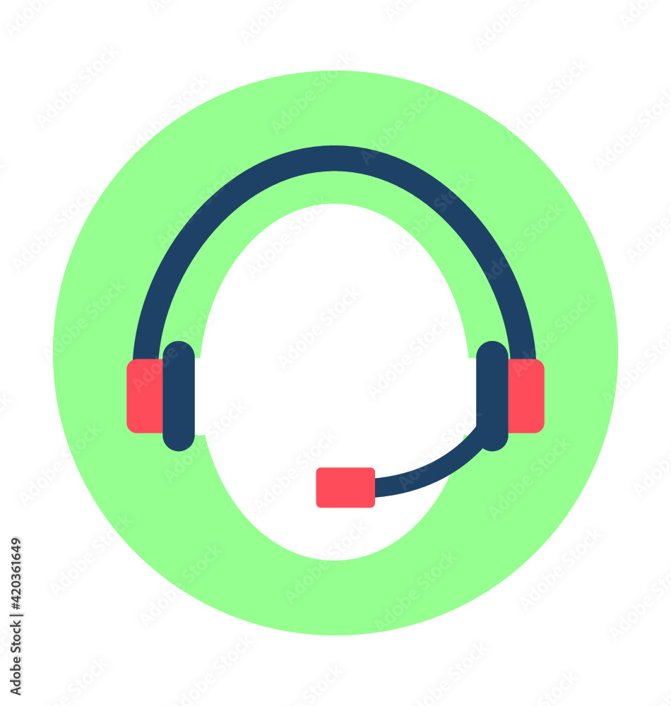 Customer Representative Vector Icon Customer Representative Vector Icon