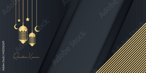 Luxury Gold Ramadan Kareem Background