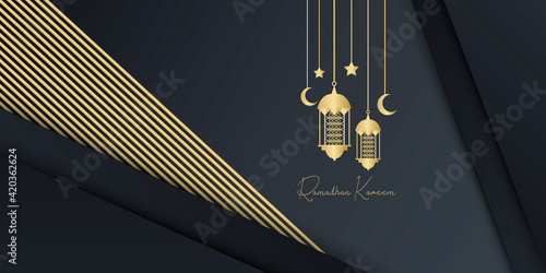 Luxury Gold Ramadan Kareem Background