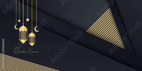 Luxury Gold Ramadan Kareem Background