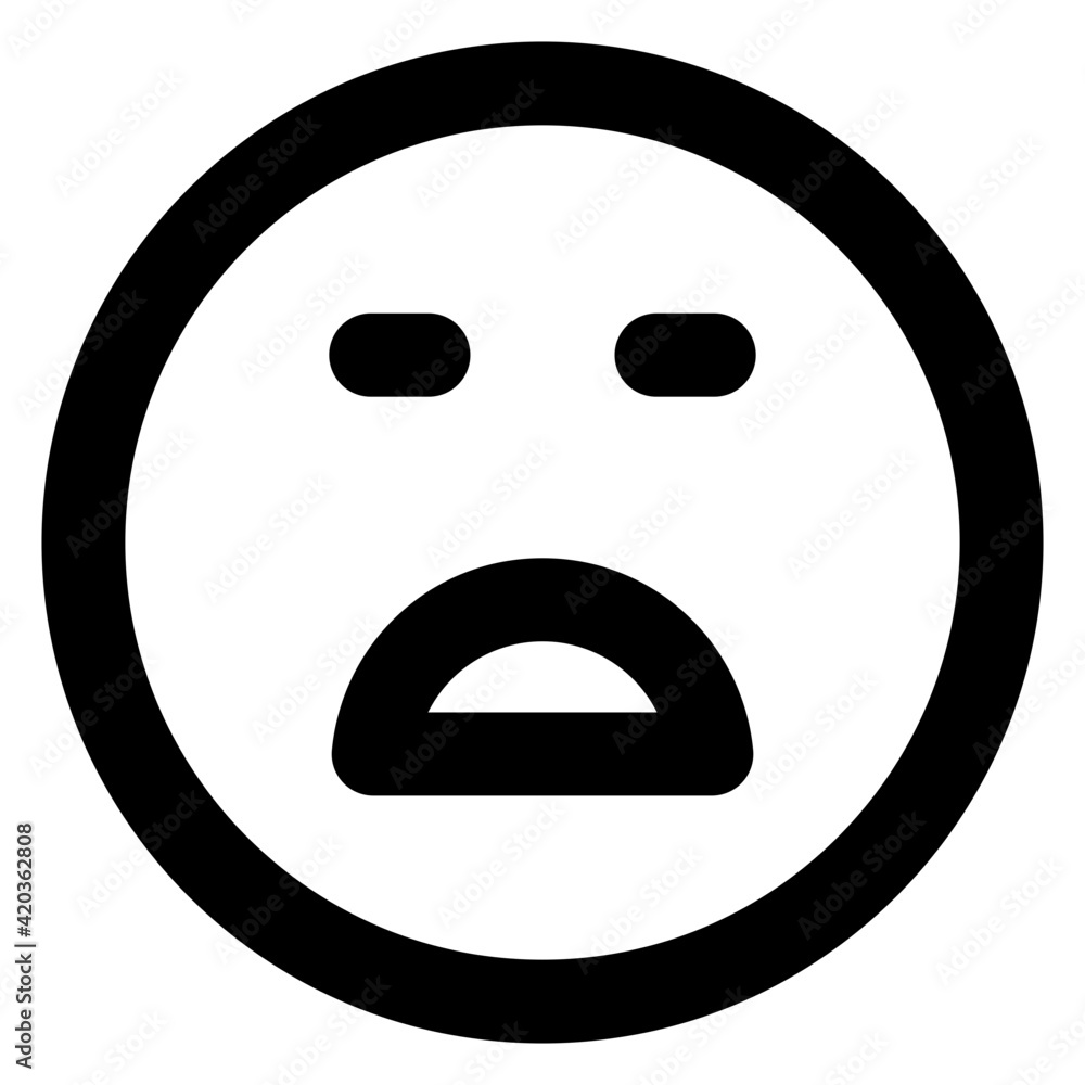 Modern style of sad emoji icon
Modern style of sad emoji icon