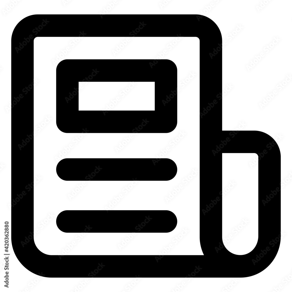 An icon design of folded paper, editable vector
An icon design of folded paper, editable vector