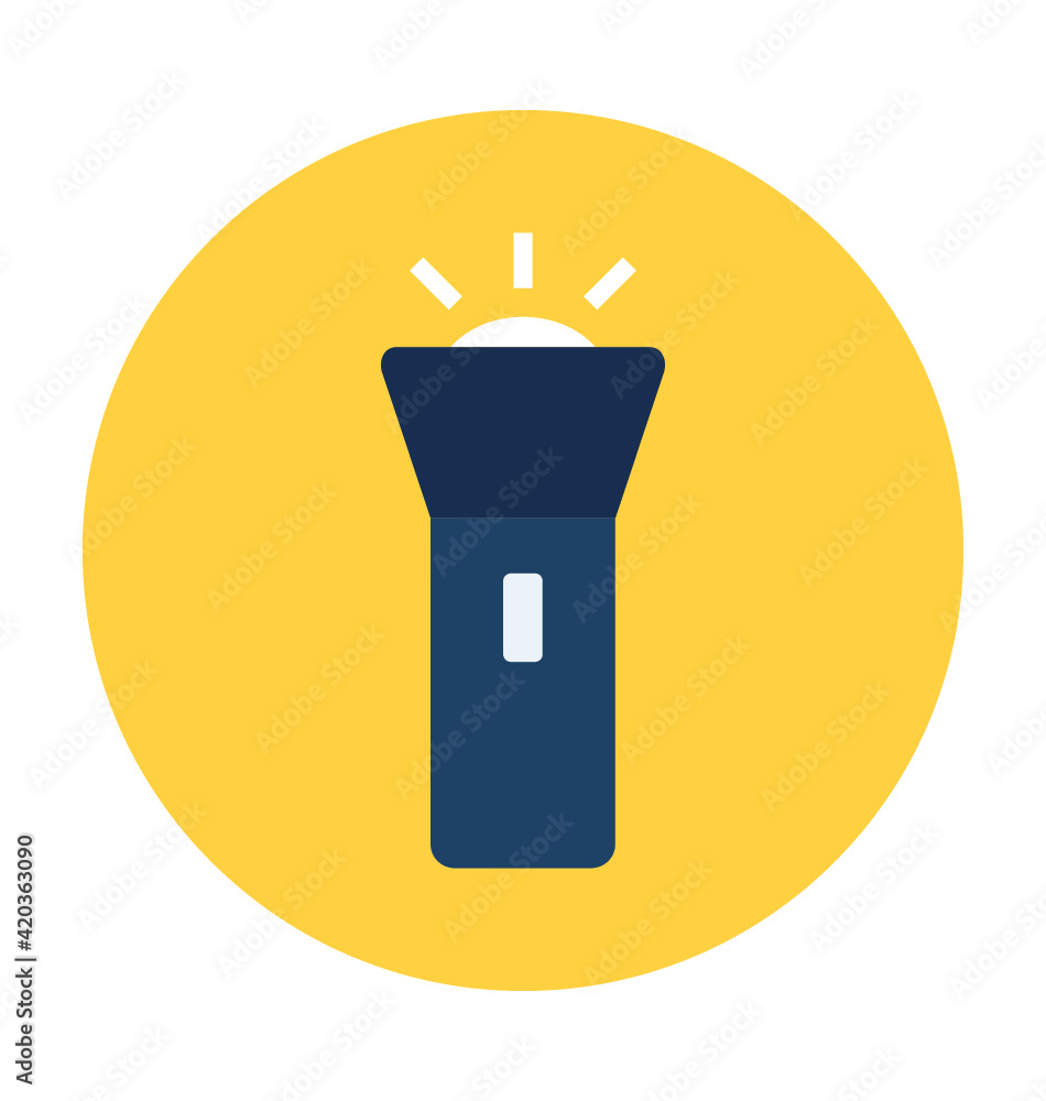 Obraz premium Torch Vector Icon