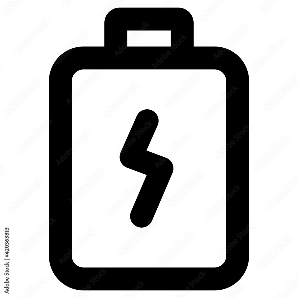 Icon of mobile battery charging in filled style
Icon of mobile battery charging in filled style