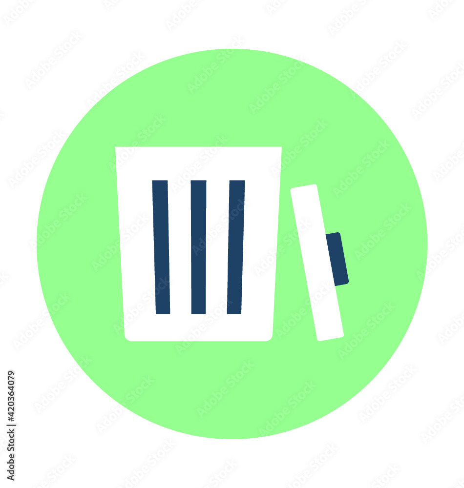 Dustbin Vector Icon Dustbin Vector Icon